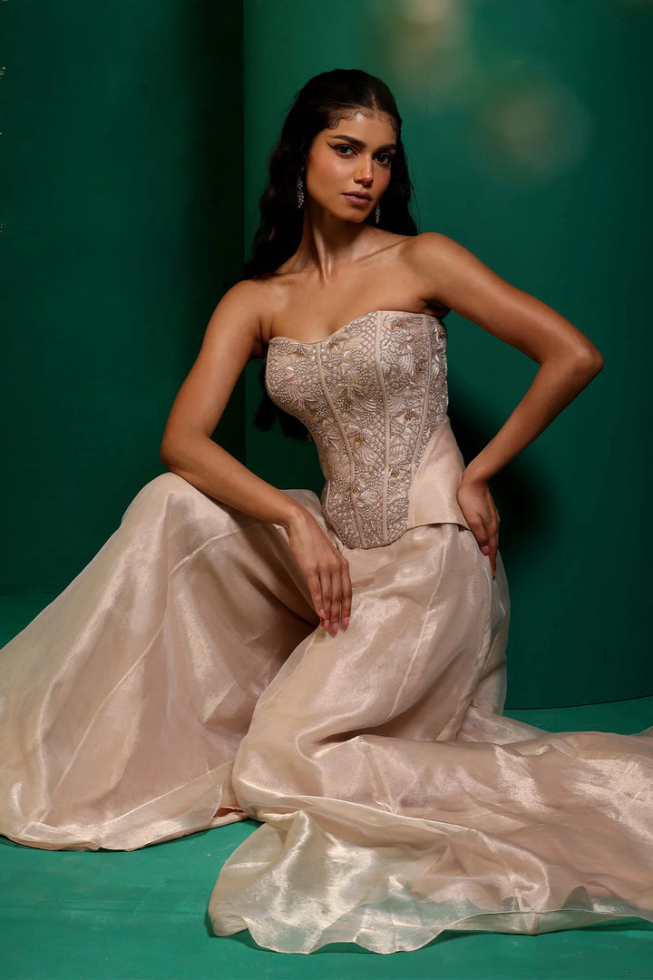 Rose Gold Sharara Set