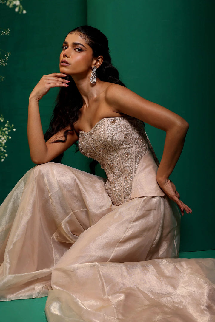 Rose Gold Sharara Set