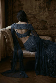 Draped Top with mermaid skirt