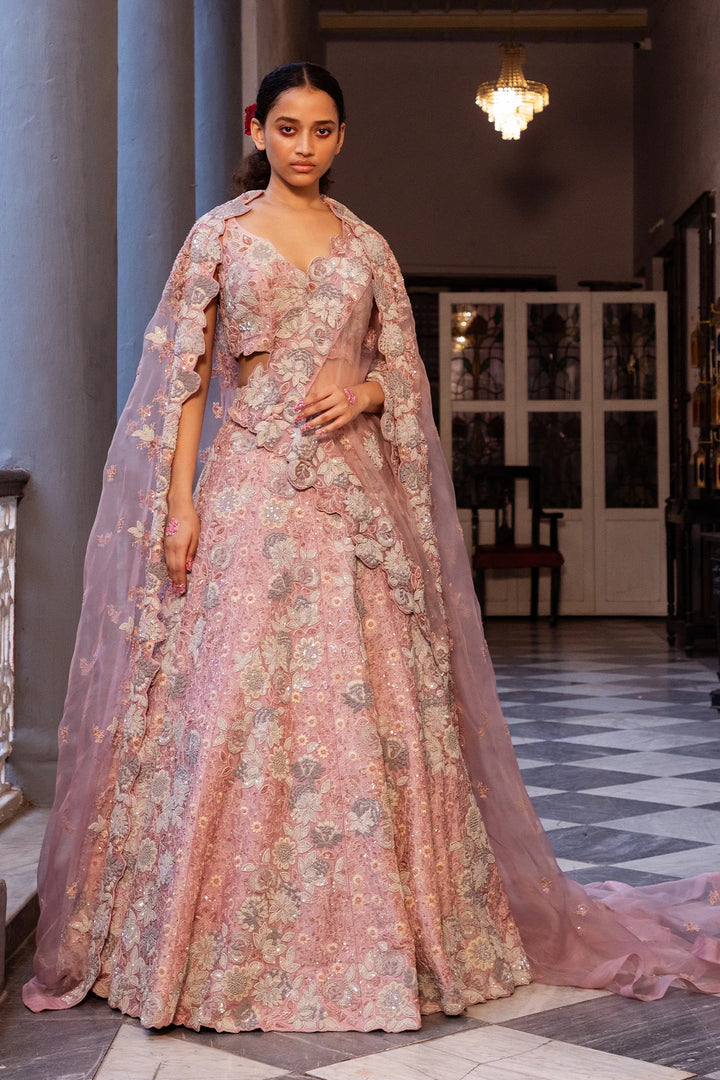 Flamingo Pink Bridal Lehanga