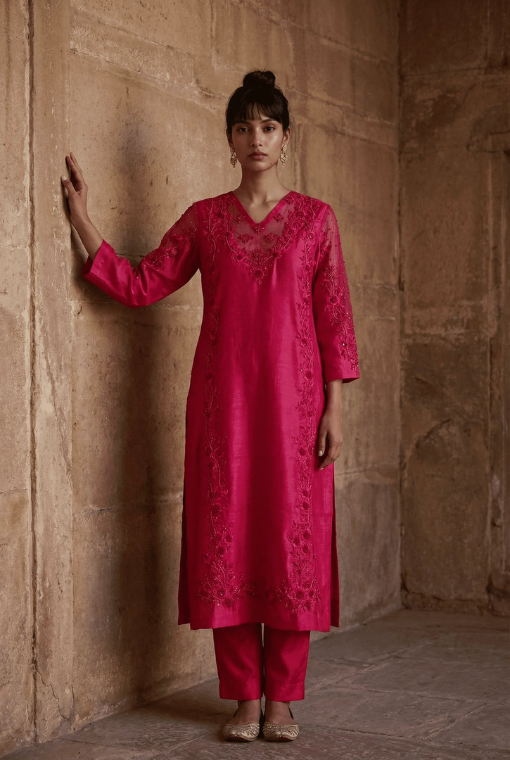 Straight kurta with pants