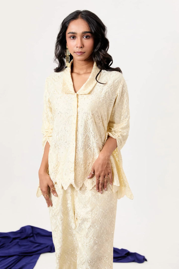 Soft-Ivory Lace co-ord set