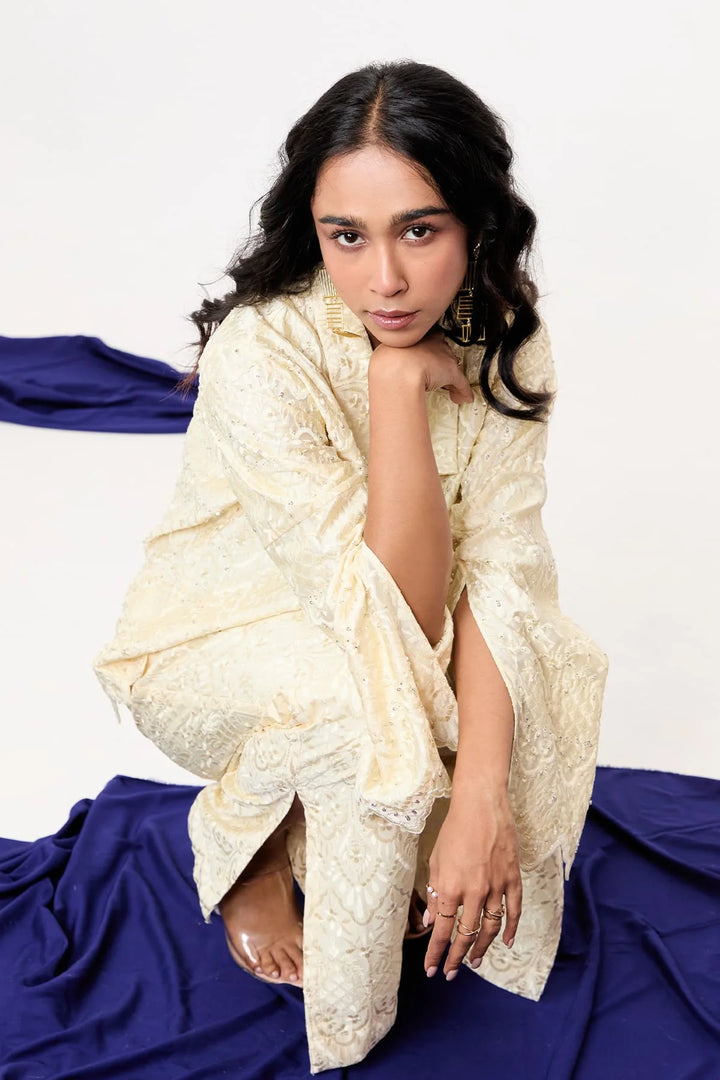 Soft-Ivory Lace co-ord set