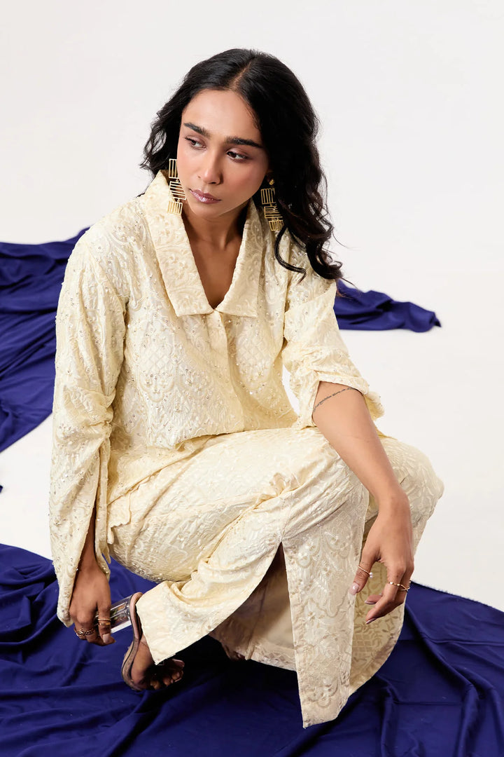 Soft-Ivory Lace co-ord set