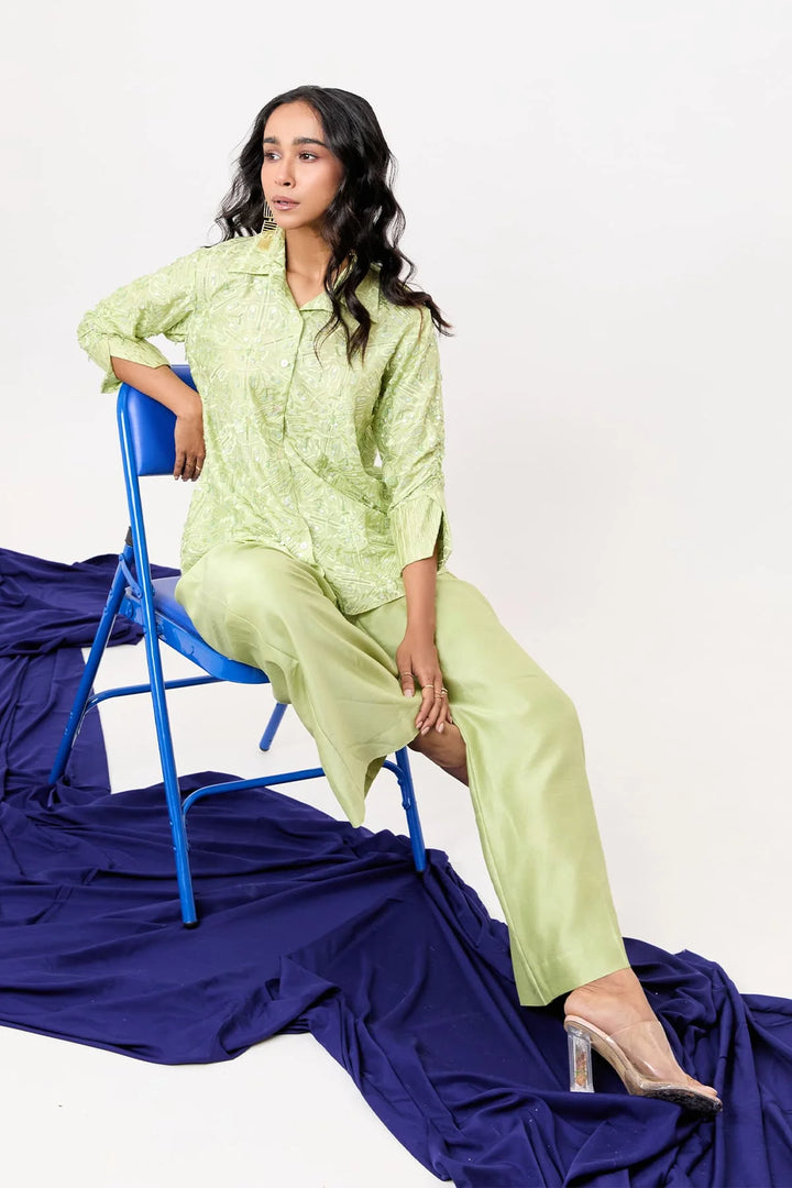 Scrunched sleeve detail Shirt se
