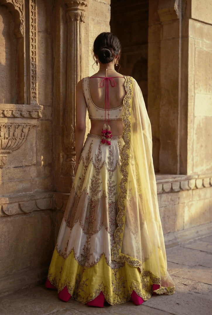 Multi-colour Lehenga Set