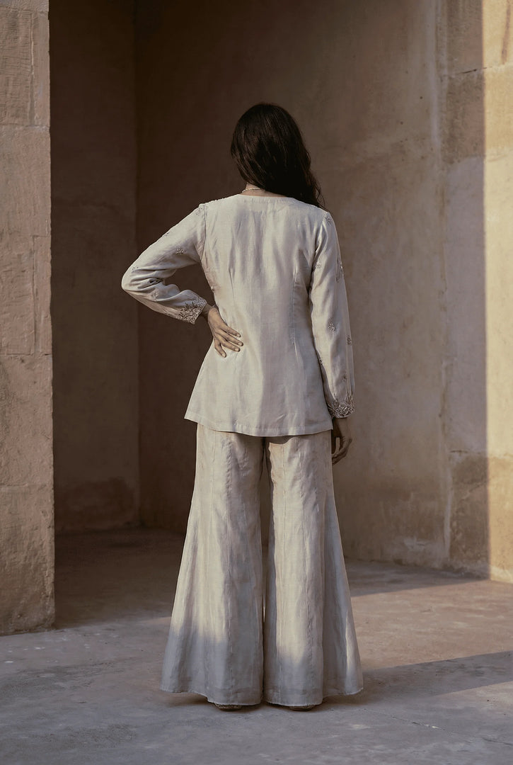 Overlap Short Kurta with Sharara