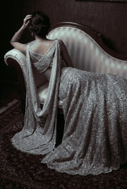 Draped Top with lehenga Set